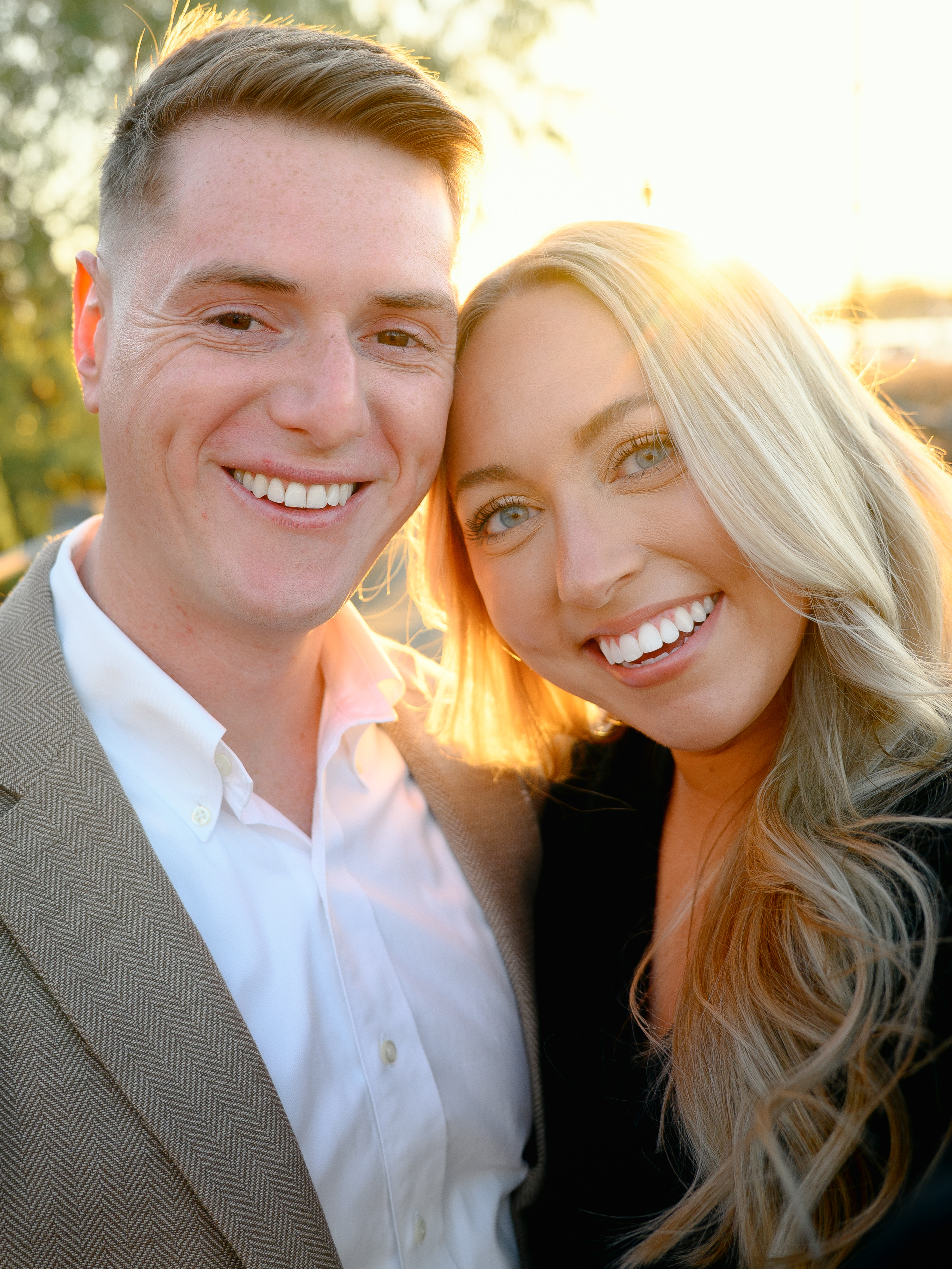 Authentic laughter and celebration moment